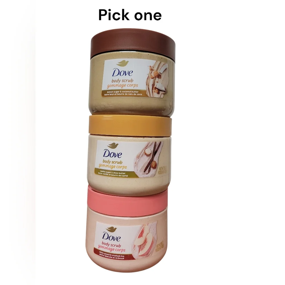 Pick (1) Dove Body Scrub 15 Oz